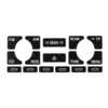 Car Radio Stereo Worn Peeling Button Repair Decals Stickers For Audi A4 B6 B7 A6 A2 A3 8L/P