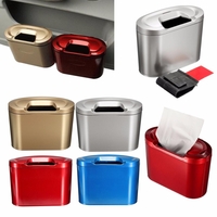 Car Trash Can Bin Garbage Storage Box Multifunction Vehicle Container Dustbin
