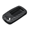 Carbon Fiber Color Silicone Remote Smart Key Case Cover Fob For Seat Altea Ibiza VW Passat Jetta