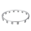 Chrome ABS Steering Wheel Trim Frame Center Bbadge Covers Car Stickers Accessories For Audi A6 2012-2016