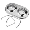 Chrome GM Car Engine Brake Master Cylinder Valve Head Cover Dual Bail Chevy SBC 350 454