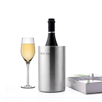 Circle Joy Stainless Steel Double Ice Bucket Efficient Insulation Mini Ice Bucket
