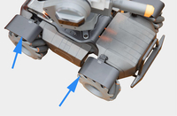 CNC Wheel Splash Guard Fender For DJI RoboMaster S1 RC Robot