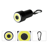 COB 4Modes Key Chain Flashlight Mini LED Flashlight Outdoor Portable Aluminium Alloy AAA Flashlight
