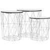 Coffee Table 3 pcs White