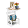 Coffee Table Desk Bedroom Balcony Side Table European Small Round table 36 * 46 * 23.5cm Rack Storage Organizer For Home