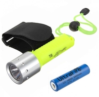 CREET6 1600LM 3 Modes Waterproof LED Flashlightt + 18650