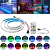 DC5V 100CM WS2812B 5050 Built-In IC Individually Addressable RGB 144 LED Strip Light for KTV Hotel Bar Home