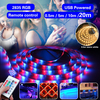 DC5V USB Powered SMD2835 LED Strip Light 0.5M 1M 2M 3M 4M 5M Non-Waterproof RGB Flexible TV Backlighting+Remote Control