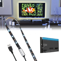 DC5V USB Powered SMD5050 RGB Color Change LED Strip LightComputer TV Backlight Kit