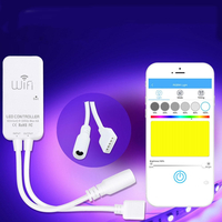 DC9-24V 5Pin 6A WiFi Timing Dimmer Controller Work With Alexa Echo Voice for RGBW LED Strip Light