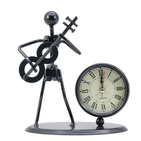 Desk Clock Creative Retro Durable Practical Home Use Desk Quartz Clock