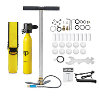 DIDEEP 0.5L Mini Scuba Tank Diving Set Oxygen Cylinder Inflator Pump Safety Leash Storage Bag Underwater Diving Equipmen