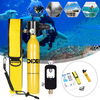DIDEEP 3 CUFT 300PSI Diving Respirator Oxygen Tank Underwater Scuba Adaptor With Storage Bag