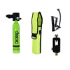 DIDEEP 4 In 1 Diving Equipment Set 0.5L Oxygen Cylinder (With Respirator) Safety Rope Oxygen Tank Bag Pump Adapter