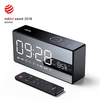 Dido X9 Super Bass Mirror Wireless Bluetooth Speaker Remote Control TF Radio Speaker 3D Digital Sound Loudspeaker Alarm