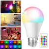 Dimmable 3W 5W 7W 10W 15W E27 AC85-265V RGBW LED Globe Light Bulb Remote Control for Indoor Home Use
