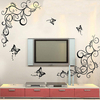 DIY Butterfly Vine Flowers House Decro Room Bedroom Wall Sticker
