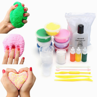 DIY Slime Kit Snow Mud Clay Plasticine Styrofoam Beads Balls White Floam Toy Gift