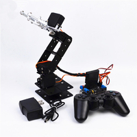 DIY SNAM5000 Aluminous 4DOF RC Robot Arm PS2 Stick Control With MG996 Servos