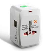 Dual USB Travel Converter Global Access Plug Multifunction 931L Conversion Plug Smart Socket Connector US/ UK / EU / A