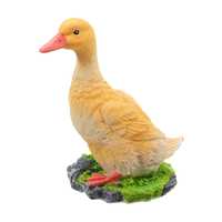 Duck Garden Ornament Resin Metal Patio Farmyard Pig Bird Animal Pond Sculpture Toys