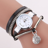 DUOYA D254 Crystal Pendant Women Retro Style Bracelet Watch