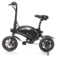 DYU D2 Standard Version 12 Inches Electric Bicycle Smart Folding 5.2Ah Battery Intelligent 20km Mileage Control Bike