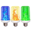 E27 3W 99LED Flame Effect Fire Light Bulb With gravity sensor Yellow/Green/Blue Light