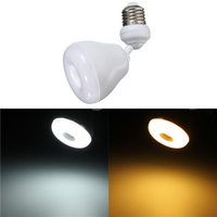 E27 5WWarm White/White Infrared Motion Detection Sensor Lamp PIR Sensor Bulb Night Light 85-265V