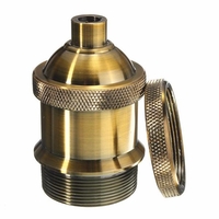 E27 Retro Vintage Aluminum Lamp Holder Screw Thread Light Socket For Pendant Light