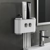 Ecoco Bathroom Automatic Toothpaste Dispenser Toothpaste Squeezer Wall Paste Mounted Toothbrush Holder Bathroom Accessor