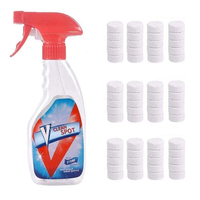 Effervescent Spray Cleaner Bottle with 10PCS Multifunctional Effervescent Spray Cleaner Set