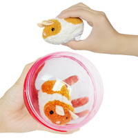Electric Running Hamster Rolling BallFunny Little Plush Animal Compression Stuffed Toy 13*9.5*13cm