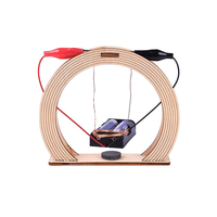 Electromagnetic Swing Set Experiment Toys DIY Handmade Invention Assembly Toys Wood Creative Educational Science Toy