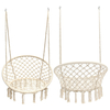 ESSORT Outdoor Indoor Knitted Round Hanging Hammock Chair Nordic Style Baby Kid Hanging Swing For Dormitory Bedroom