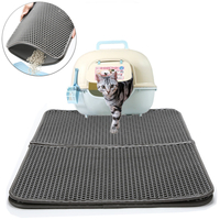 Folding Double-Layer Mat Cat Litter Trapper Mats EVA Waterproof Foldable Pet Pad
