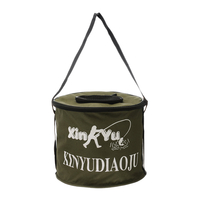 Folding Fishing Bucket Camping Hunting Storage Container Fishing Tackle Boxes
