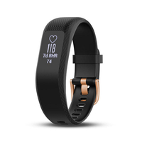 Garmin vivosmart 3 Black Smart Activity Tracker with Wrist-based Heart Rate Fitness Monitoring Tools