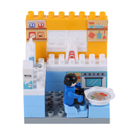 Goldkids HJ-35001A 31PCS Kitchen Series Clock Bucket DIY Assembly Blocks Toys for Children Gift
