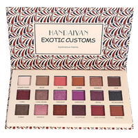 HANDAIYAN 18 Colors Eye Shadow Palette Matte Shimmer Powder