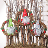 Hanging Non-Woven Hat With Heart Rattan Swedish Santa Gnome Handmade Figurine Home Ornaments Christmas Decoration Toys T