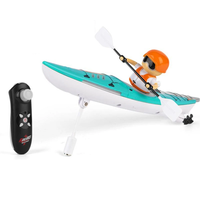 HC 810 RTR 2.4G RC Boat Colorful Paddle Remote Control Rowing LED Lights 360 Driving Dual Modes Waterproof Ship Underwat