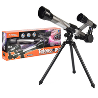 HD 20X 30X 40X Times Refractor Eyepiece Astronomical Telescope with Secondary Mirror and Tripod Science Experiment Toys