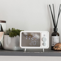 Hello Creative Big Screen LED Alarm Clock Smart Recorder Voice Memo Night Light Digital Electronic Clock Home Bedroom Mi