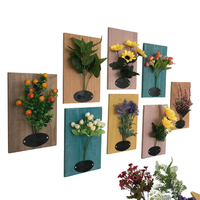 High quality Fashion Creative Simulation Artificial with Hanging Handcrafted Wood Board Wall Decor Paintings for Office