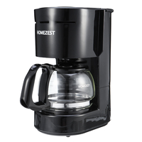 HOMEZEST CM-306 600W 0.65L Indoor Kitchen Household Automatic Electric Drip Coffee Machine Maker