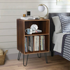 Hommpa Record Player Stand Vinyl Record Storage Turntable Stand with Vinyl Storage Holds Up to 150 Albums with Metal Hai