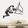 Honana Basketball Player Air Slam Dunk Removable Wall Sticker for Boys Bedroom Sticker Vinyl Decals Sport Room Decoratio