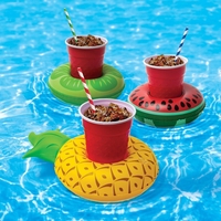 Honana CF-IC06 Mini Flamingo Floating Inflatable Coasters Swimming Pool Drink Phone Holder Stand